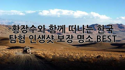황장수와 함께 떠나는 한국 탐험: 인생샷 보장 명소 BEST