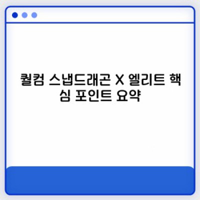 퀄컴 스냅드래곤 X 엘리트: 미래형 자동차 플랫폼의 모든 것 – 궁금증 해소 완벽 가이드