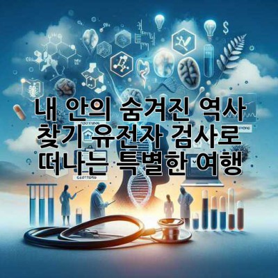 🧬 내 안의 숨겨진 역사 찾기! 유전자 검사로 떠나는 특별한 여행 🗺️
