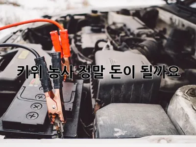 키위 농사, 정말 돈이 될까요?