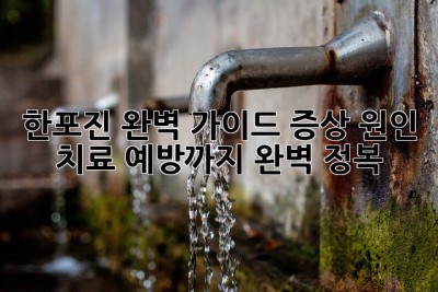 한포진 완벽 가이드: 증상, 원인, 치료, 예방까지 완벽 정복!