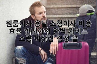 원룸이사 용달 소형이사: 비용, 효율, 안전까지 완벽 가이드! 소량 이삿짐, 걱정 끝!