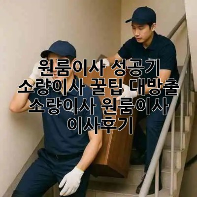 📦 원룸이사 성공기: 소량이사 꿀팁 대방출! #소량이사 #원룸이사 #이사후기